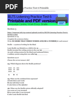 engexam.info-IELTS Listening Practice Test 6 Printable (1)