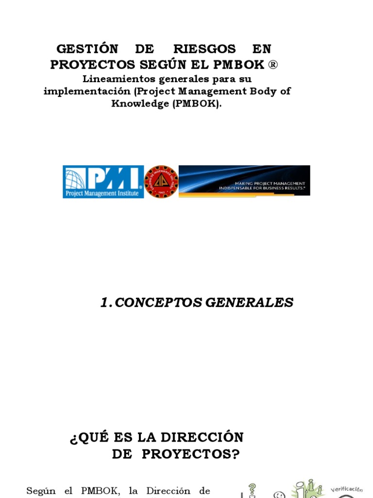 Capitulo Iv Gestion de Riesgos Segun El Pmbok | PDF | Gestión de ...