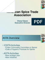 American Spice Trade Association: Cheryl Deem Executive Director