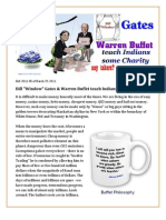 Bill "Window" Gates & Warren Buffet teach Indians some charity