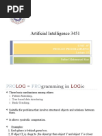 Artificial Intelligence 3451: UNIT: 07 Prolog Programming