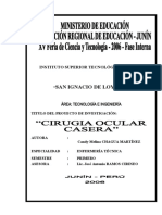 Proyecto de La Cirugia Ocular Casera