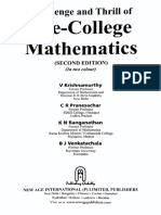 Challenge and Thrill of Pre-College Mathematics