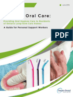 Seniors' Oral Care:: A Guide For Personal Support Workers