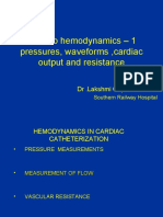Cathlab Hemodynamics - Pressures, Waveforms, Cardiac Output and Resistance