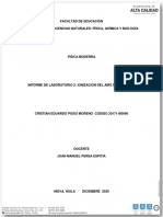 Informe N.2. Ionización del Aire por Rayos X. Cristian Pisso
