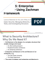 Enterprise Security Using Zachman Framework