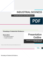 Industrial Sickness: by Alisab Nadaf Research Scholar