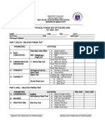 GRADE 8 ONLINE CLASS REVISED Fitness-Test-Score-Card