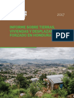 Informe Sobre Tierras, Viviendas Y Desplazamiento Forzado en Honduras