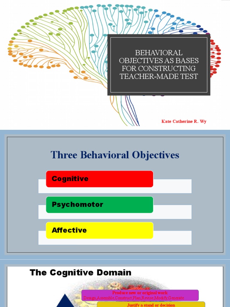 Behavioral Objectives in Education | PDF