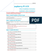 Raspberry Pi LCD driver installation instructions