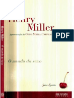 Resumo o Mundo Do Sexo Henry Miller