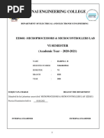 EE8681 Microprocessors and Microcontrollers Lab