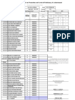 School Form 5 (SF 5) Report On Promotion and Level of Proficiency & Achievement