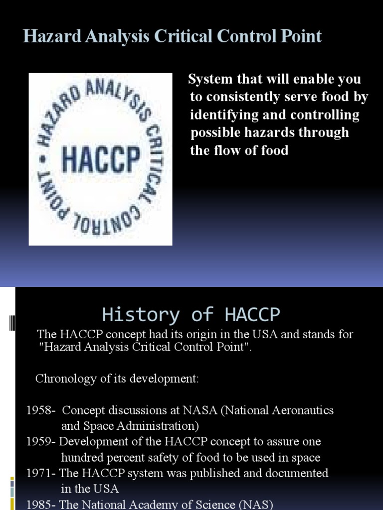 HACCP: Ensuring Food Safety Standards | PDF | Hazard Analysis And ...