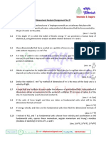 Dimensional Analysis (Assignment No:2) : For Any Queries