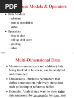 Warehouse Models & Operators