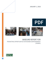 Promoting Women Empowerment Baseline Report