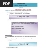 Concept of "AND " Rule & "OR" Rule: Exclusive Event