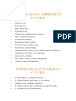 Fórmulas para Empezar Un Cuento