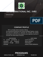 Hrinternational Inc. (Hri)