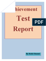 Achievement Test Report-1