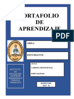 MODELO PARA ESTUDIANTE - PORTAFOLIO  2019-II