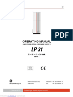 Operating Manual: Uninterruptible Power Supply