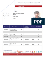 Vtu No. Name of The Student Register Number Department