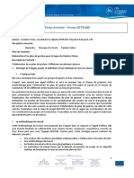 Fiche Activité - Projet Integre: Initiative Des Territoires Pour La Gestion Régionale de L'Environnement