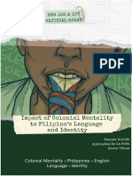 TABUA, ALARDE and DE LA PENA - Impact of Colonial Mentality To Filipino's Language and Identity - Alarde, de La Peña, Tabua - Final Requirements
