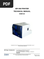 Ier 506 Printer Technical Manual: IER Siège / Headquarters