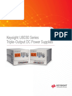 Keysight U8030 Series Triple-Output DC Power Supplies: Data Sheet