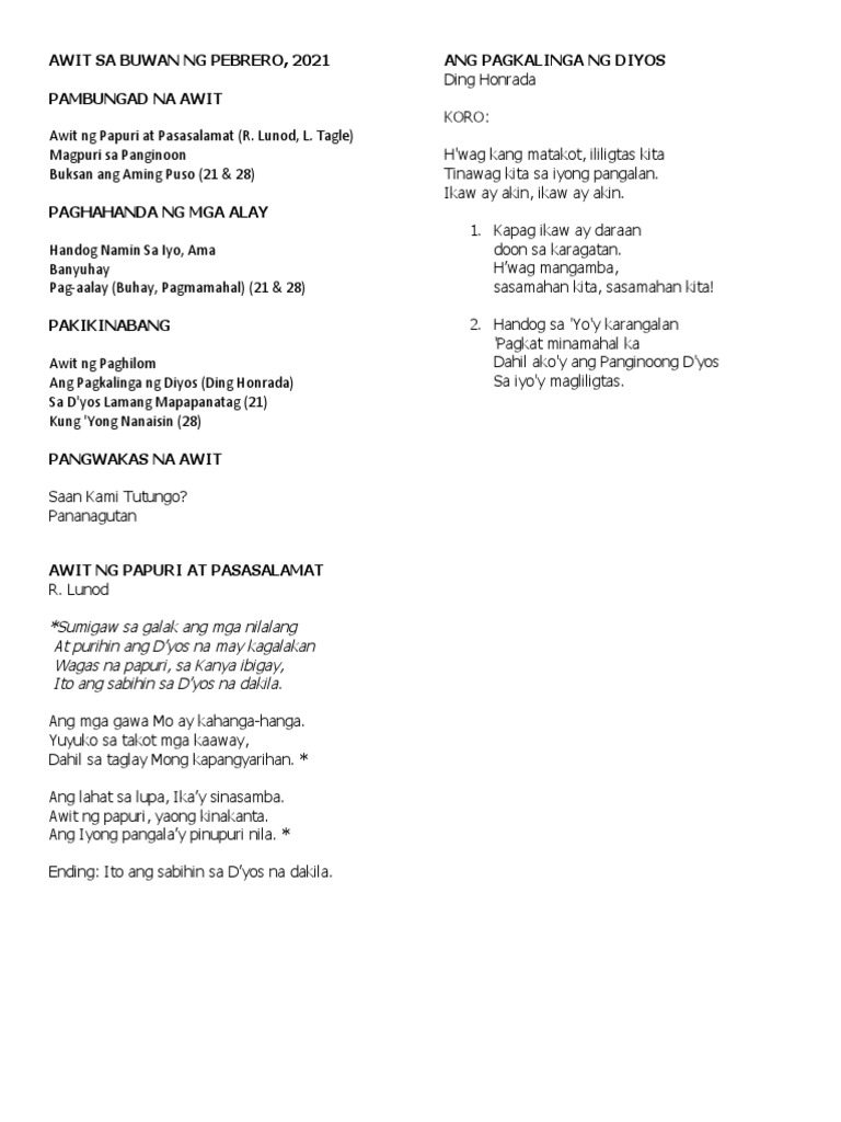 2021 Pebrero | PDF