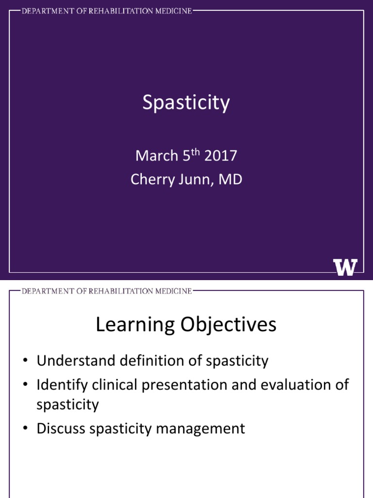 Spasticity: March 5 2017 Cherry Junn, MD | Download Free PDF ...