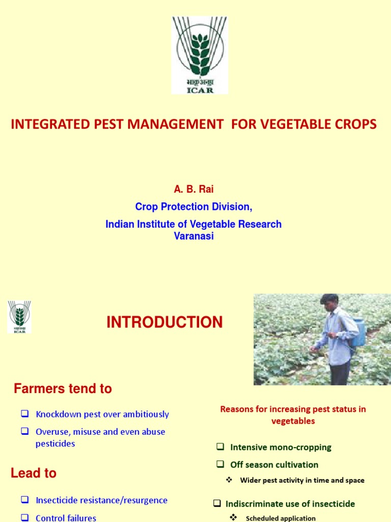 Integrated Pest Management For Vegetable Crops | PDF | Pesticide ...