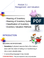 Module 3.1 - Inventory Management