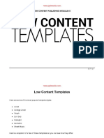 Module-3 Low Content Templates