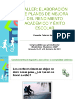 TALLER-Elaboración de Planes de Mejora del Rendimiento Académico y Éxito Escolar+MEC-Marzo2011_v4