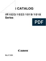 Parts Catalog: I R 1 0 2 3 / 1 0 2 2 / 1 0 1 9 / 1 0 1 8 Series