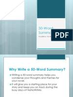 50-Word: Academy Novel Writing Club
