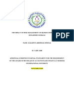 The Impact of Risk Management On Banking Performance in Mogadisho Somalia