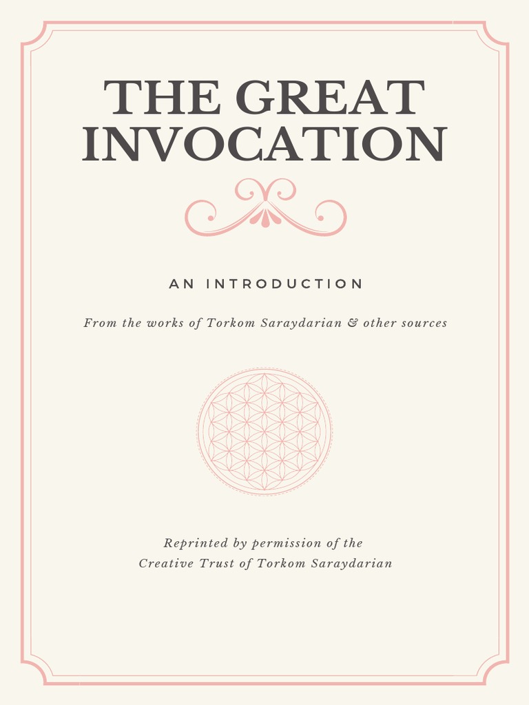 The Great Invocation: An Introduction | PDF | Religion And Belief | Science