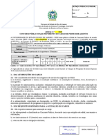 EDITAL CONCURSO 2021 DAU ESDI Projeto de Arquitetura e Urbanismo Homologado No CD em 28 Jun 2021