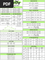Calculus III Formula Sheet | PDF | Mathematical Analysis | Space