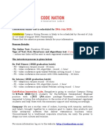 CodeNation Assessment Process & Instructions Company Profile