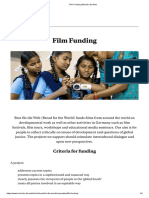 Film Funding _ Brot für die Welt