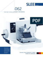 Manual Rotary Precision Microtome: Design and Manufacturing Made in Germany