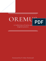 Oremus A Collection of Latin and English Prayers